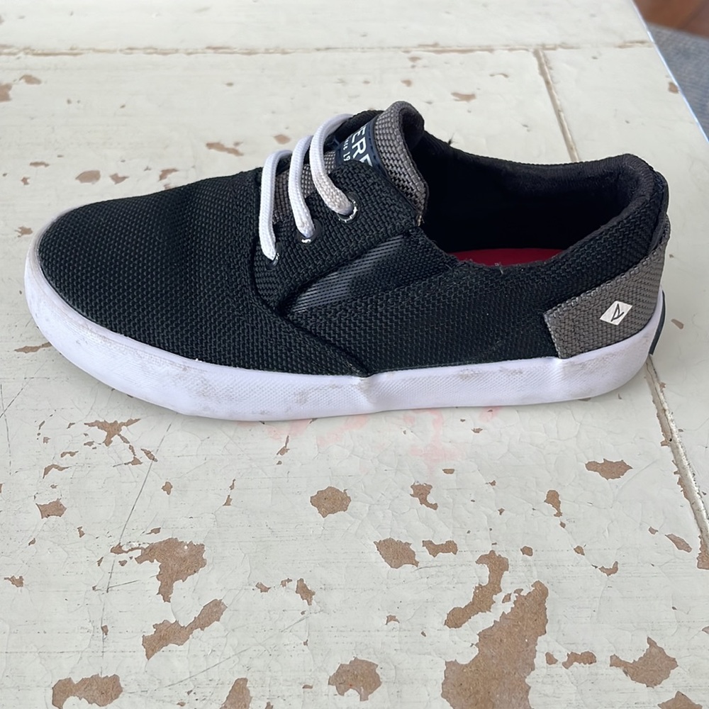 Toddler Boys Black Sperry Top-Sider Sneaker - Size 9 - Picture 4 of 11